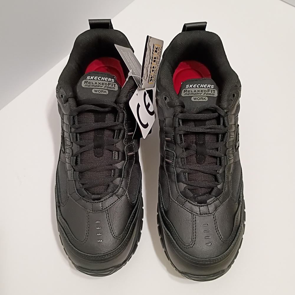 Skechers Soft Stride Grinnel Wide Fit Men's Black Safety Work Sneaker - Picture 5 of 8